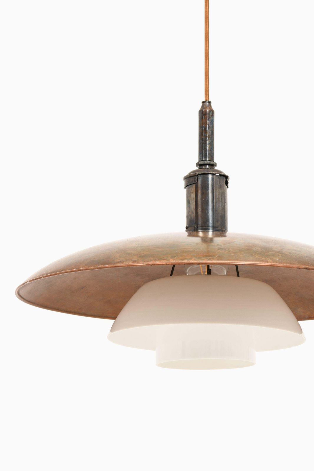 Ceiling Lamp In Copper And Glass By Poul Henningsen, 1930's photo for sale