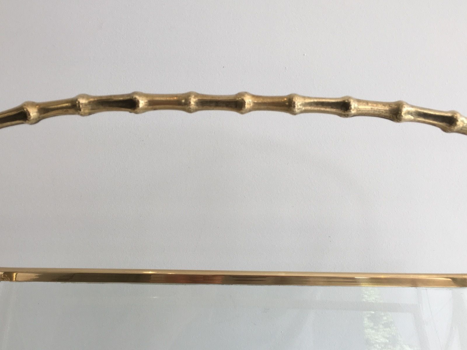 Faux Bamboo Style Magazine Rack In Brass From Maison Baguès photo Home Decor