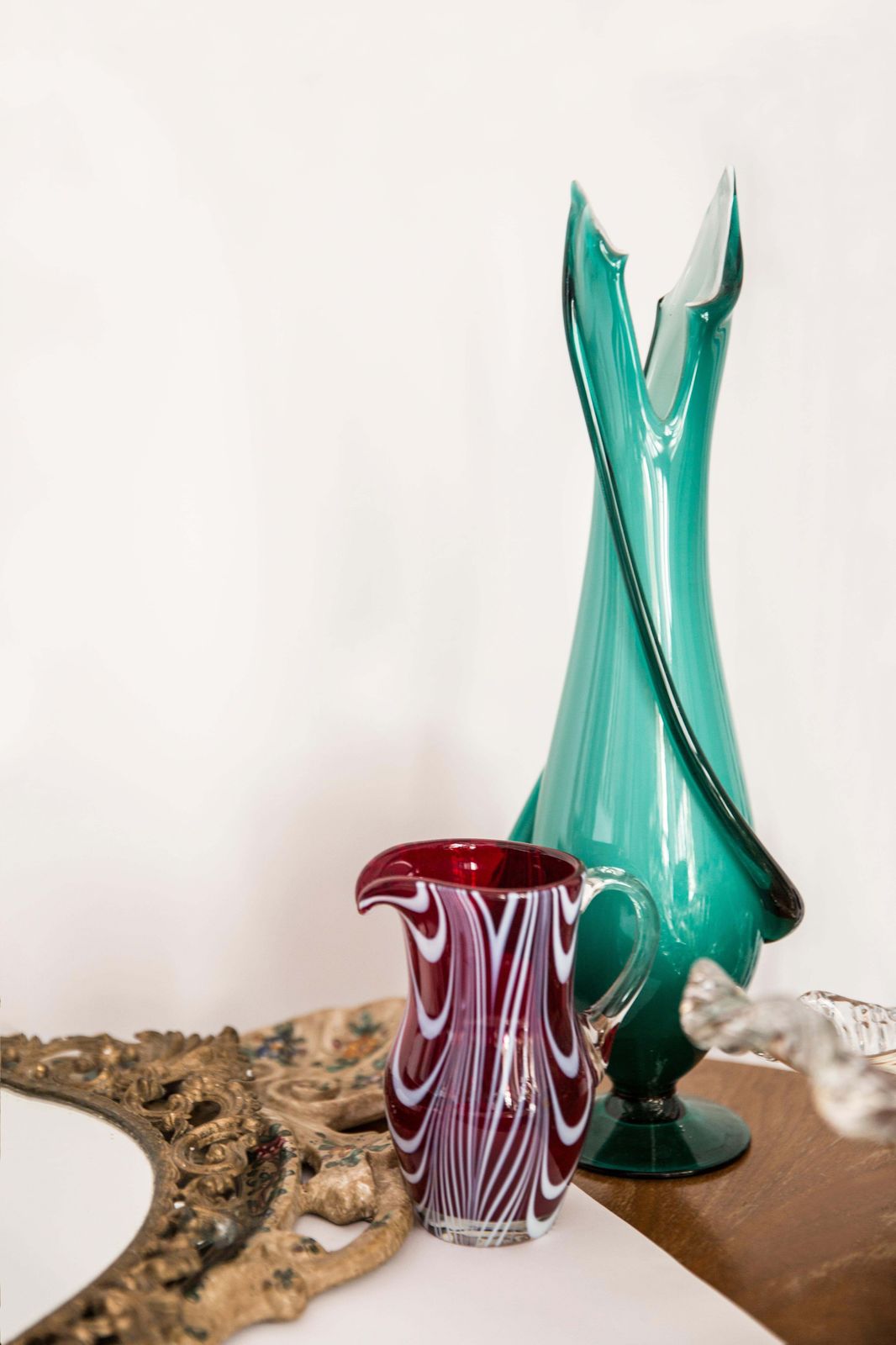 Mid Century Vintage Dark Red Small Vase, Europe, 1960s photo furniture