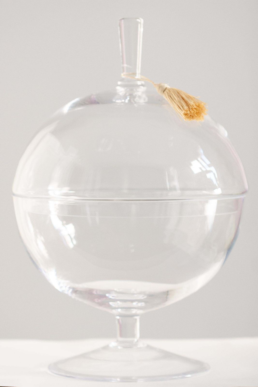 Big Mid Century Transparent Vase For Candy, Italy, 1960s photo for sale