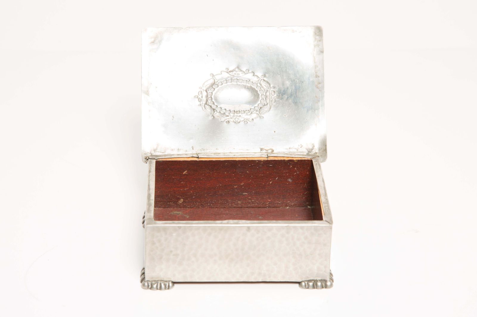 Mid Century Silver Casket, Cigarette Case, Or Jewelry Box, Italy, 1960s photo 153.0