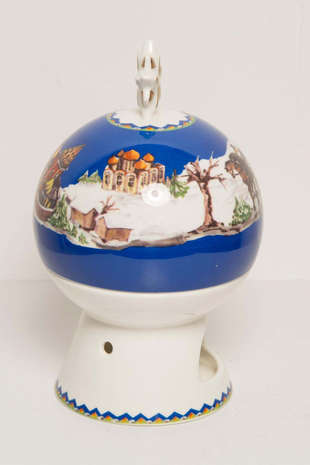 Home Decor Villeroy & Boch Santa's Apple Baker Porcelain Winter Horses Apple Toaster photo