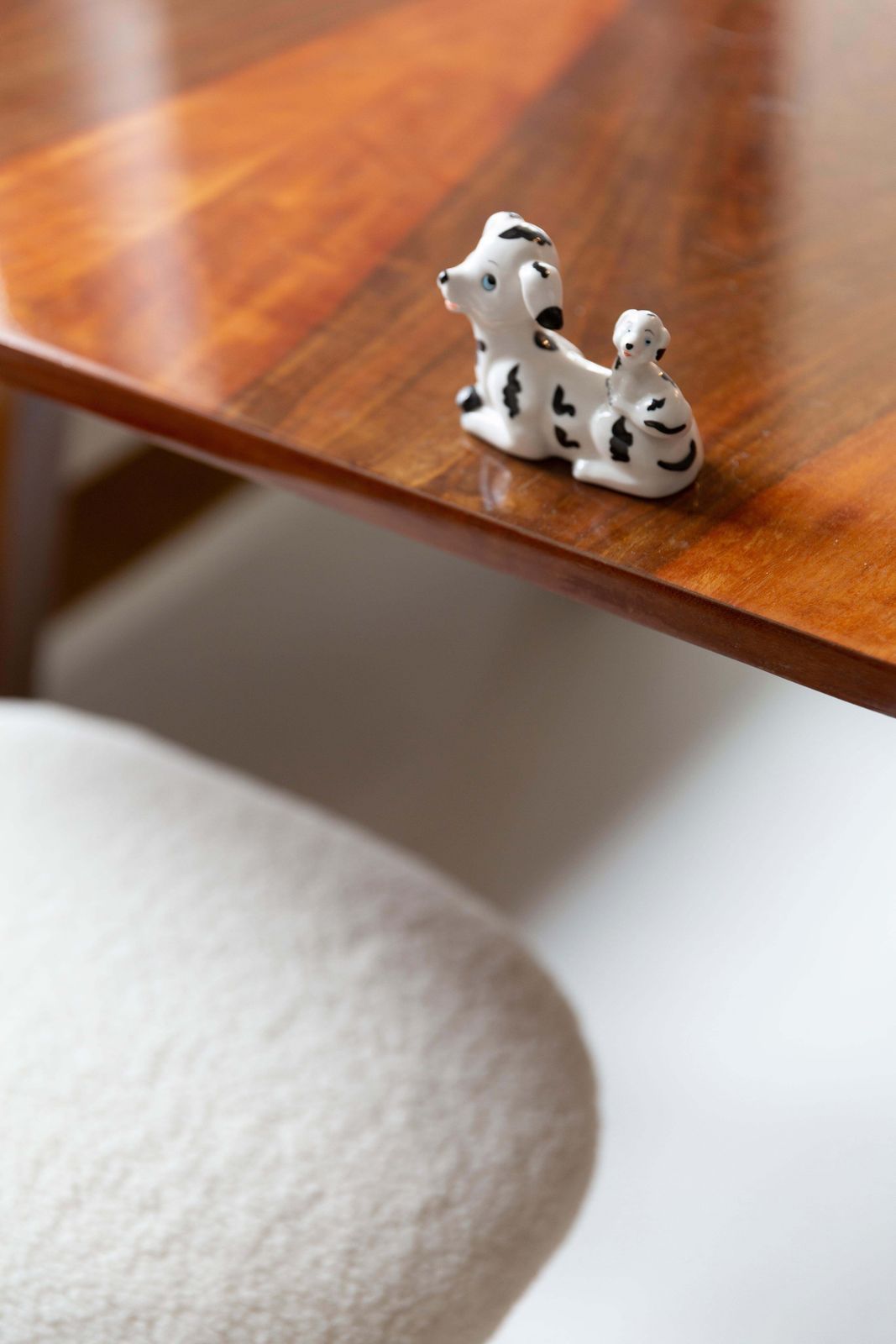 20th Century Mini White Dalmatians Dogs Sculpture, Italy, 1960s photo Art