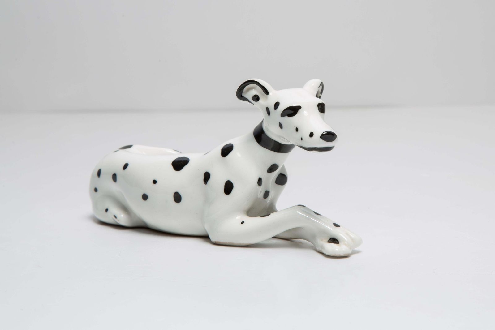 20th Century Mini White Dalmatian Dog Sculpture, Italy, 1960s photo Art
