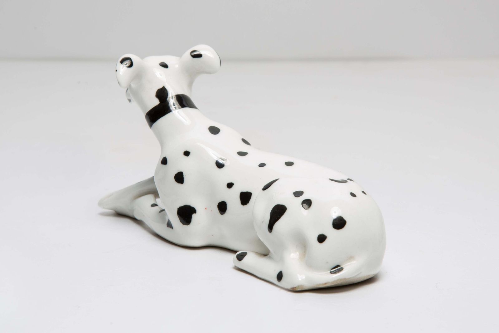 20th Century Mini White Dalmatian Dog Sculpture, Italy, 1960s photo vinterior