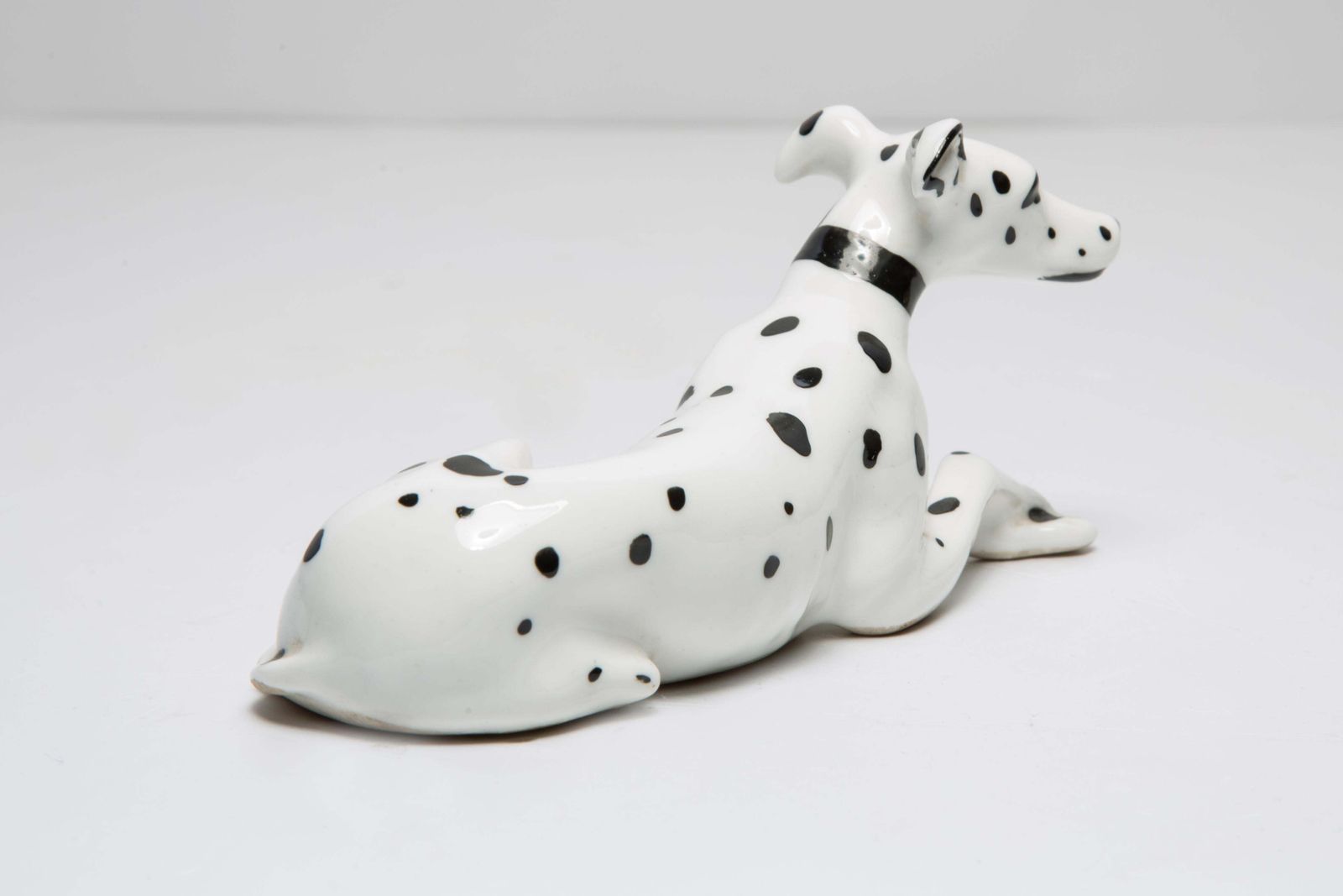 photo for sale 20th Century Mini White Dalmatian Dog Sculpture, Italy, 1960s