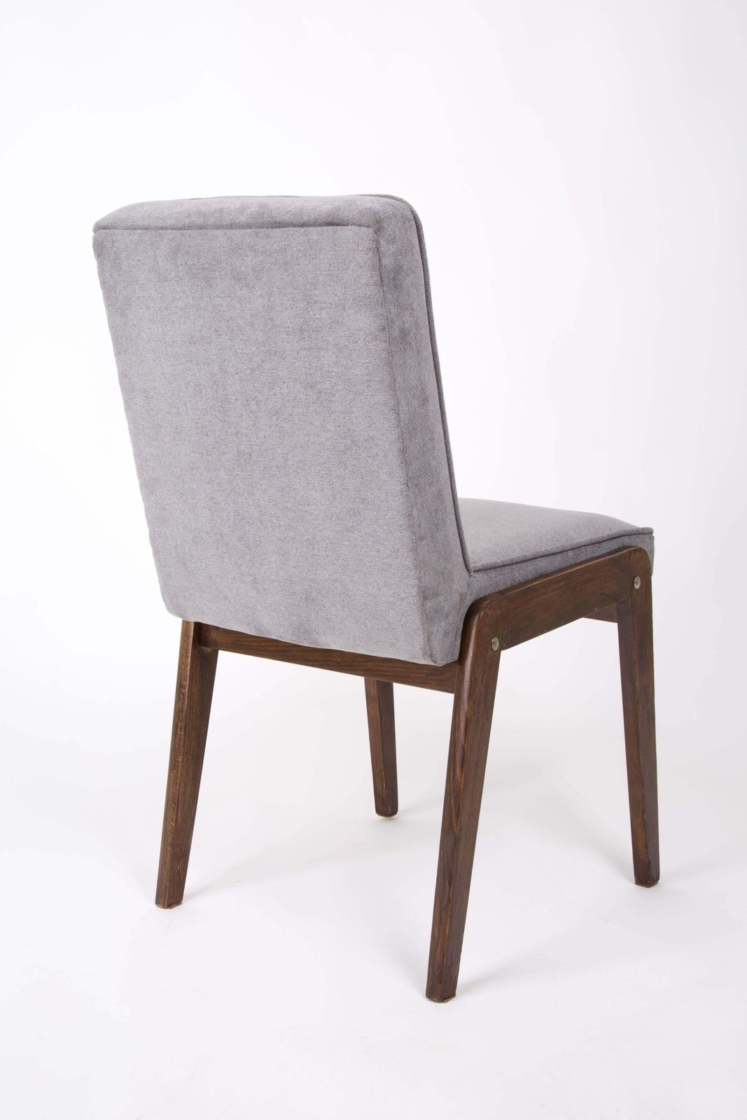 Mid Century Mini Aga Chair, Gray Velvet, Jozef Chierowski, Europe, 1960s. photo for sale
