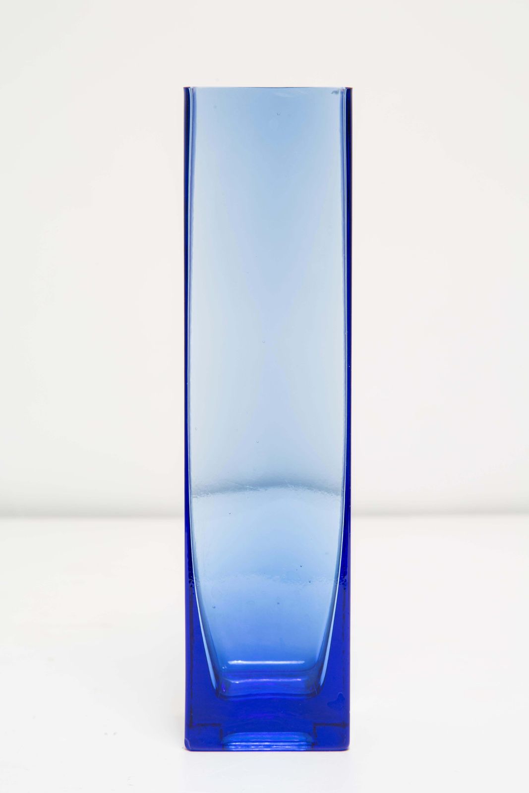 Mid Century Vintage Blue Glass Vase, Europe, 1960s photo 102.0