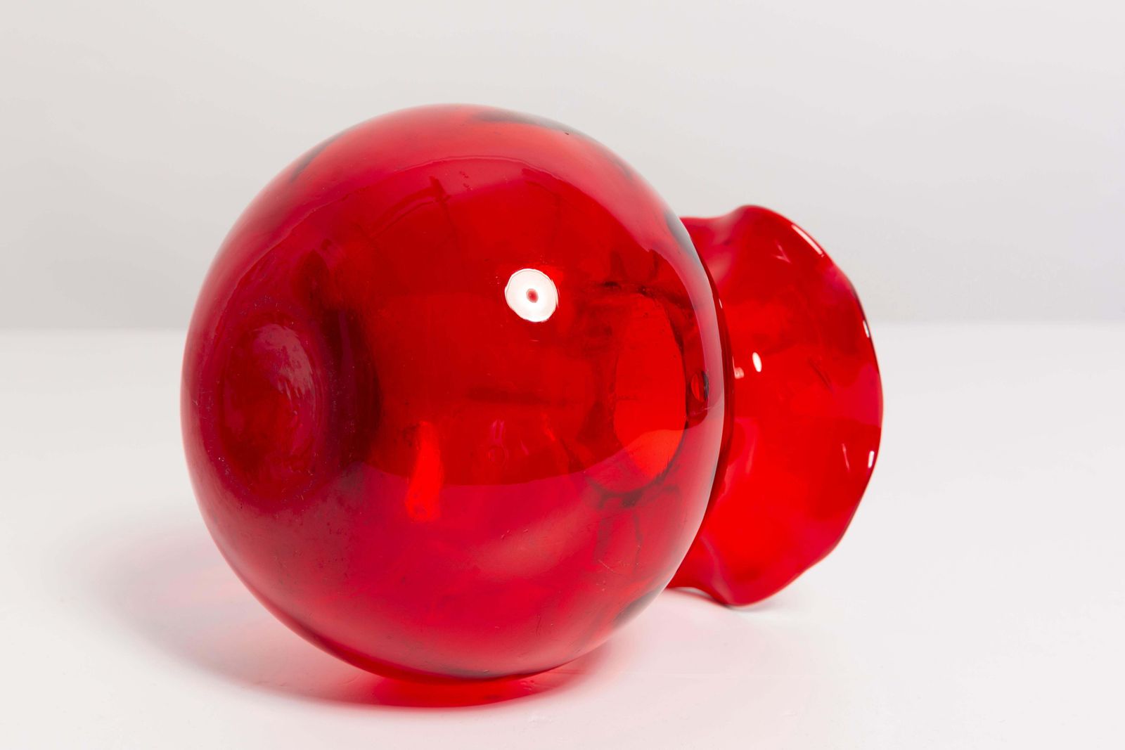 Mid Century Small Vintage Red Vase, Poland, 1960s photo buy