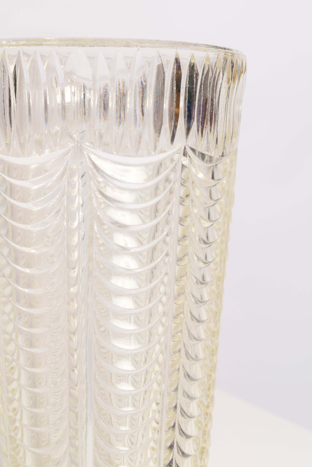 Mid Century Crystal Transparent Vase, Italy, 1960s photo 136.0