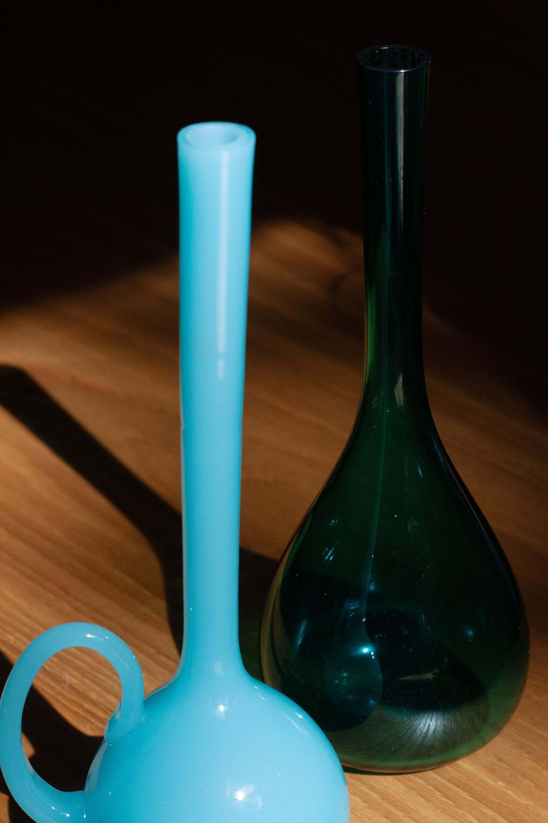 Mid Century Blue Decorative Glass Vase, Europe, 1960s photo Home Decor