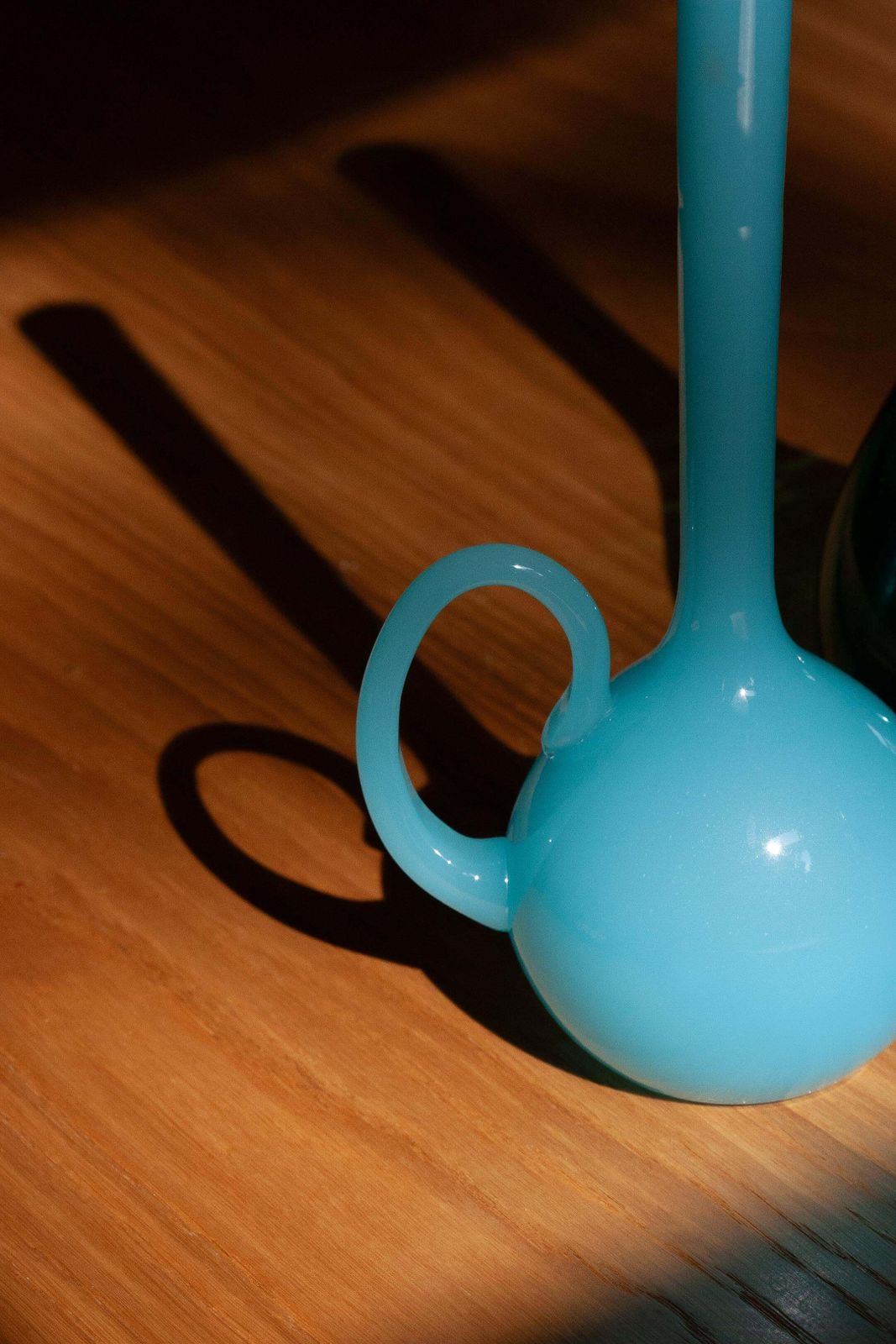 Mid Century Blue Decorative Glass Vase, Europe, 1960s photo 68.0
