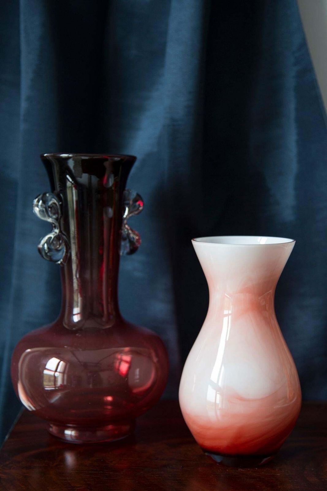 Mid Century White And Orange Hand Made Artistic Vase, Europe, 1960s photo furniture