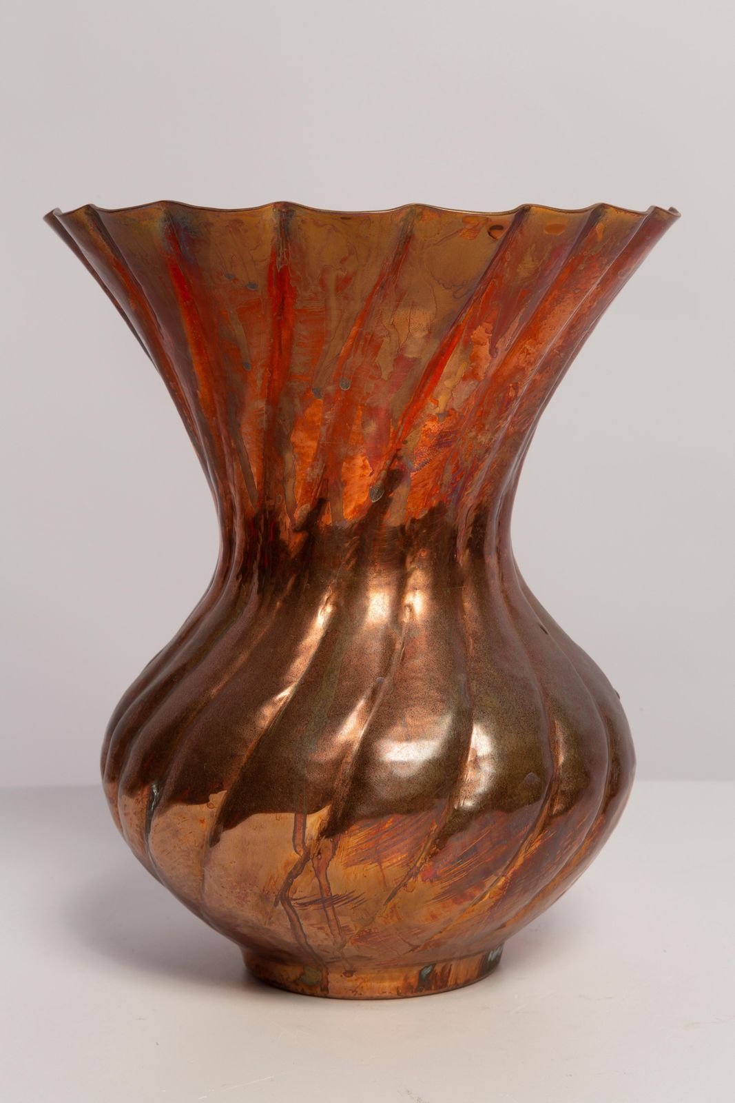 Mid Century Old Brass Vase, Italy, 1960s photo vinterior