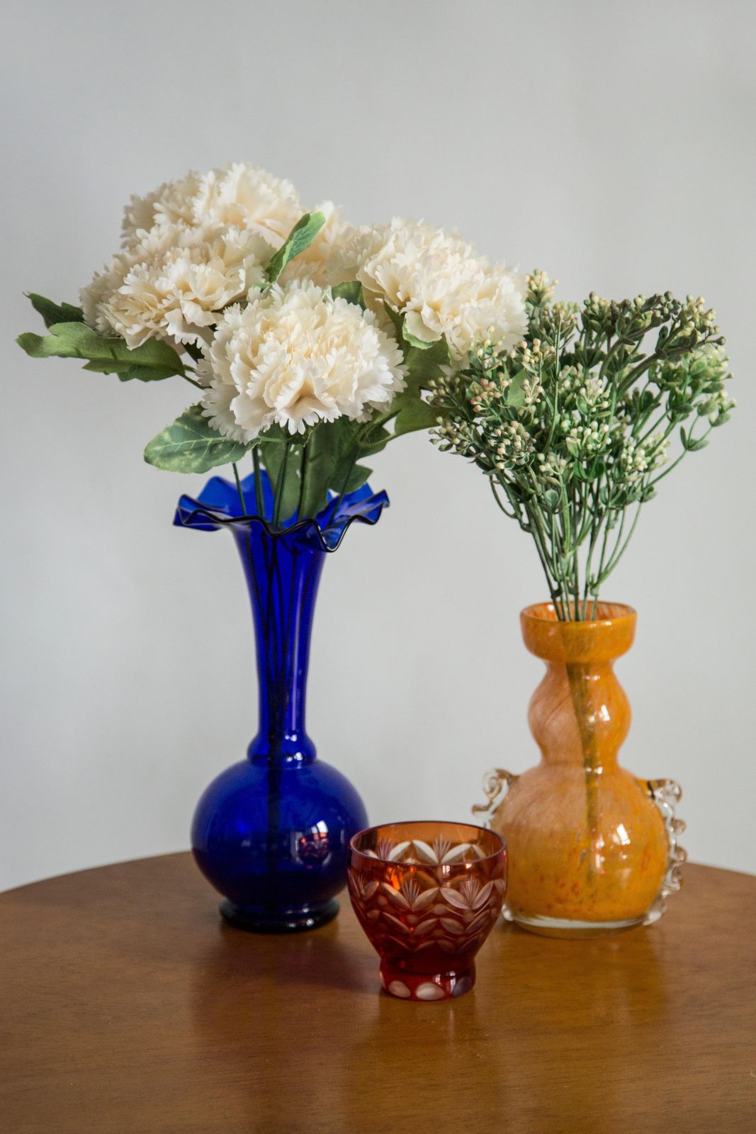 Mid Century Blue Vase With Frill, Europe, 1960s photo 76.0
