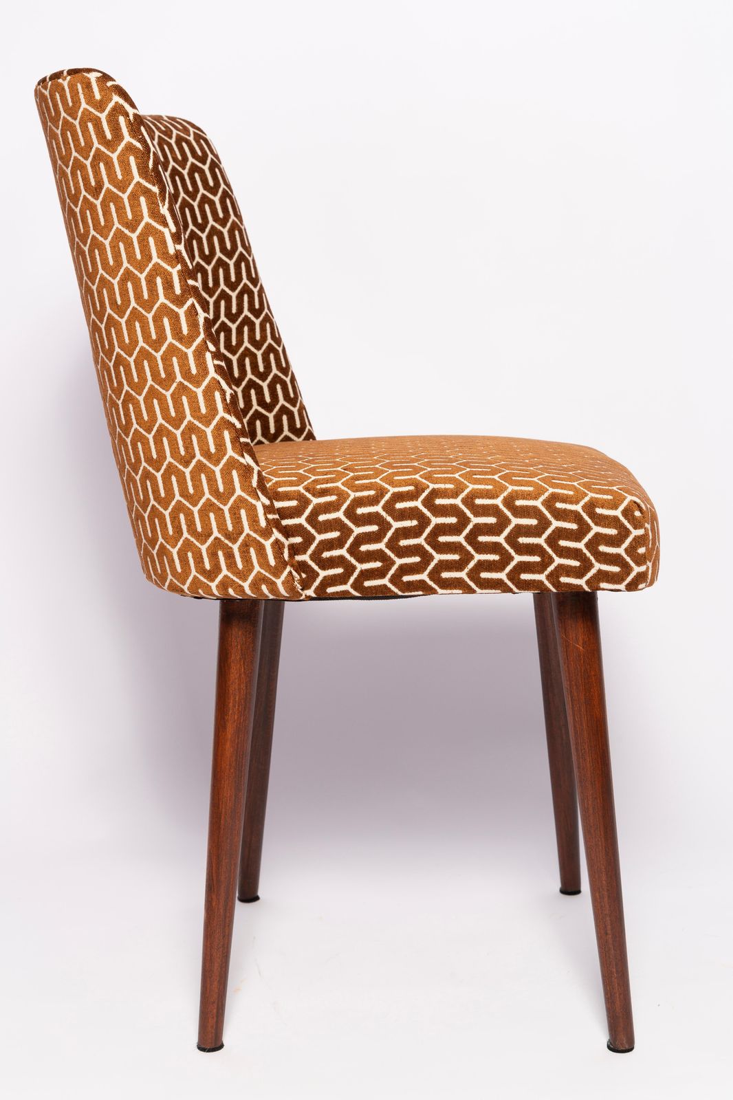 Mid Century Chocolate Brown 'Shell' Chair, Europe, 1960s photo for sale
