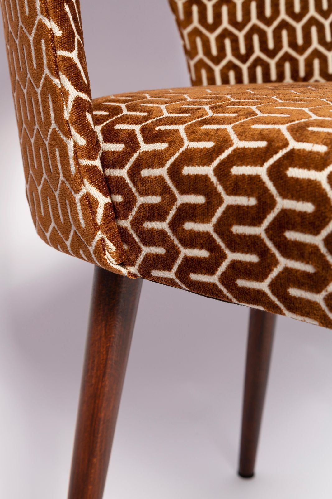 Mid Century Chocolate Brown 'Shell' Chair, Europe, 1960s photo 510.0