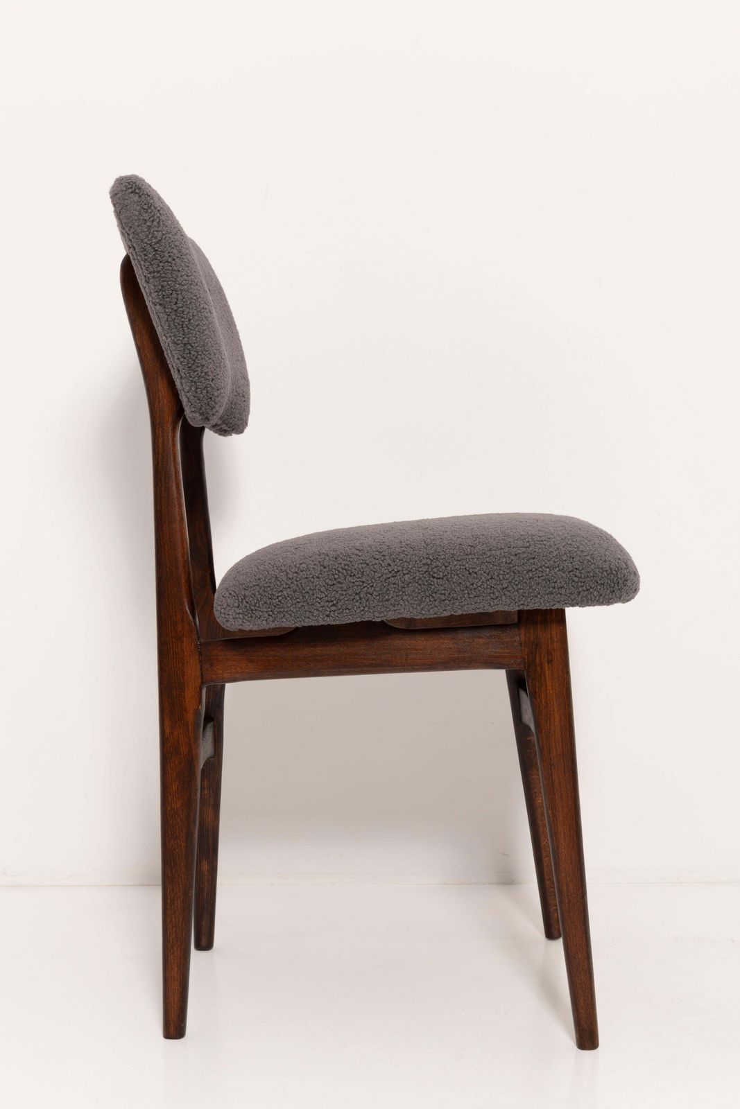 20th Century Dark Gray Boucle Chair, 1960s photo 553.0