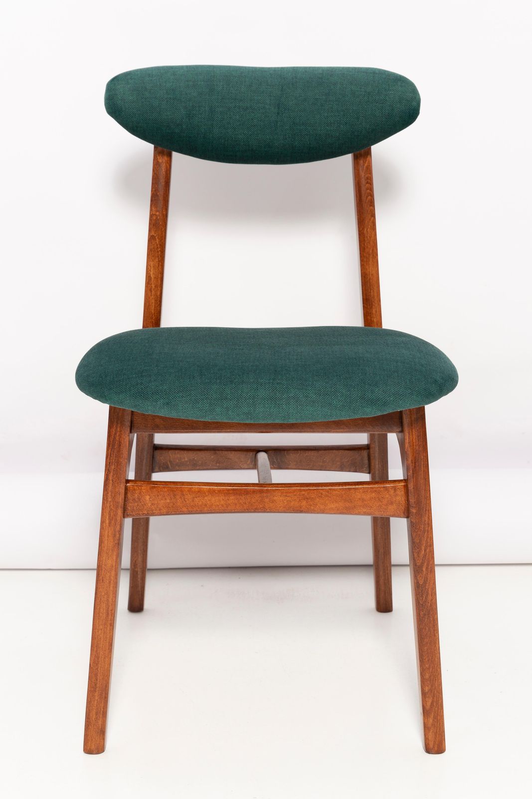 Mid Century Green Velvet Chair Designed By Rajmund Halas, Poland, 1960s photo furniture