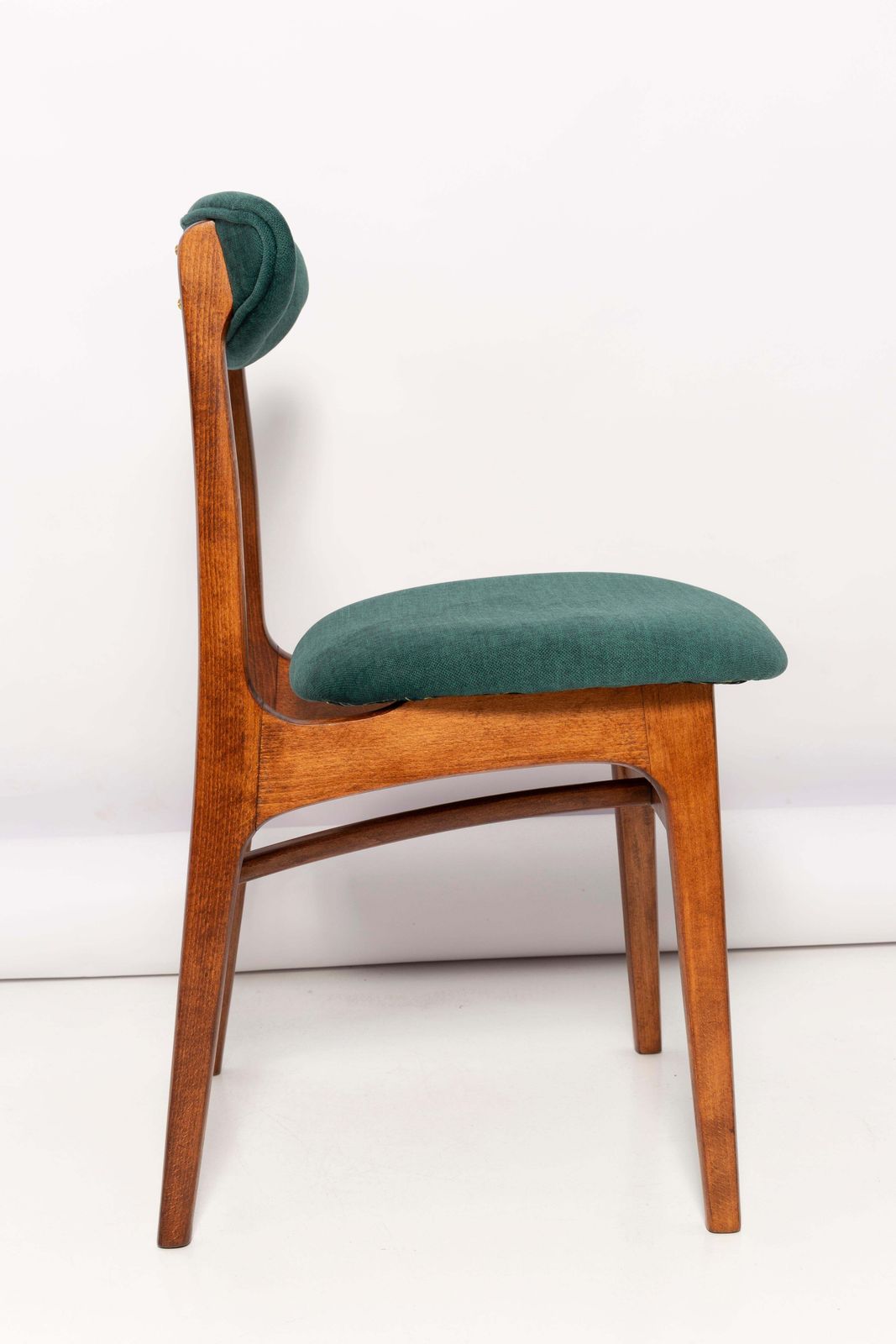 Mid Century Green Velvet Chair Designed By Rajmund Halas, Poland, 1960s photo vintage