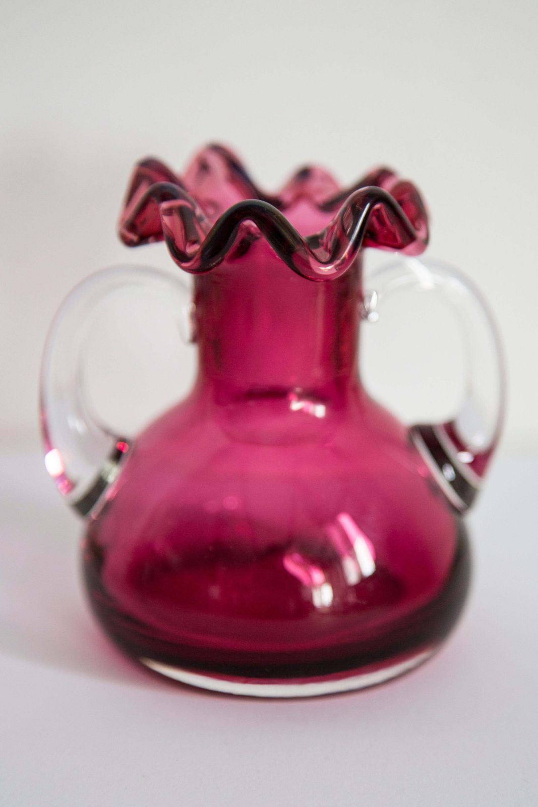 Mid Century Mini Small Pink Vase With Frill, Europe, 1960s photo Home Decor