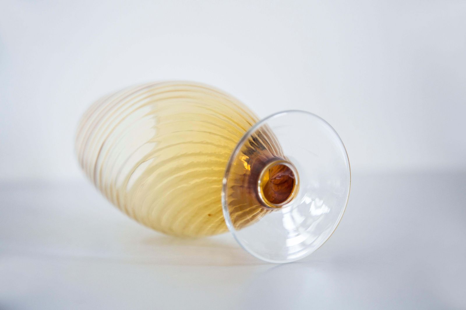 Yellow Small Vintage Vase Glass, 20th Century, Europe, 1960s photo buy