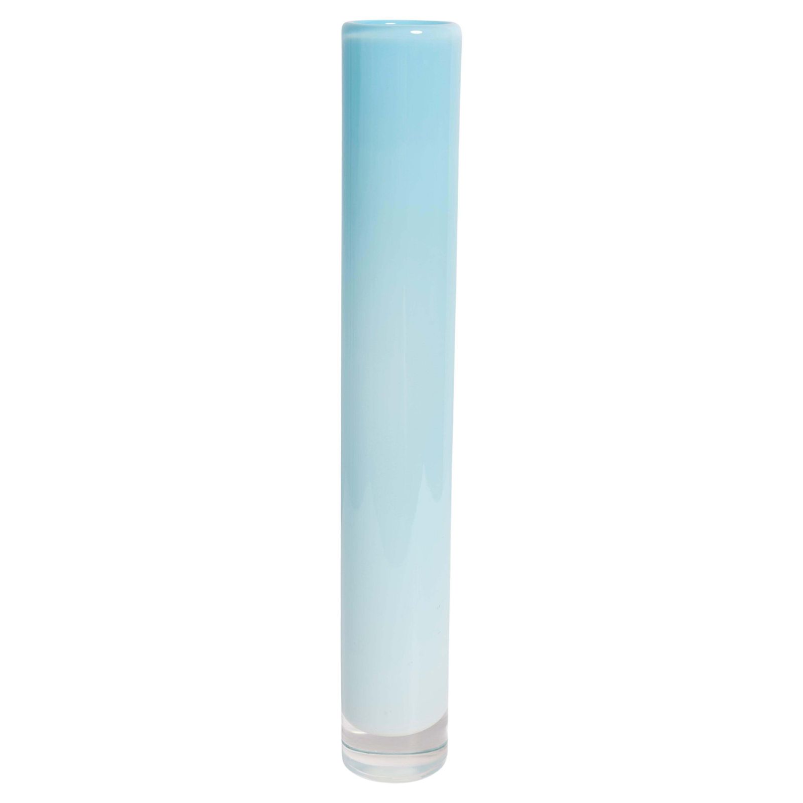 Mid Century Big Vintage Blue And White Ombre Vase, Poland, 1960s