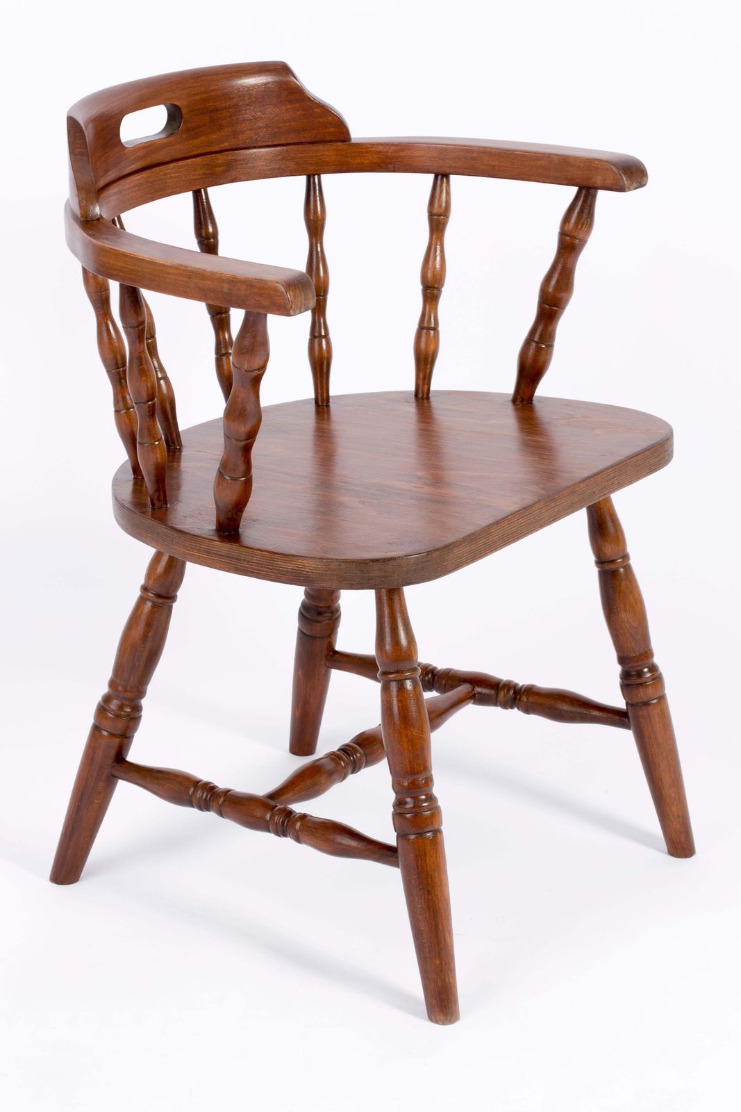 20th Century Dark Brown Beechwood Chair, 1960s photo 510.0