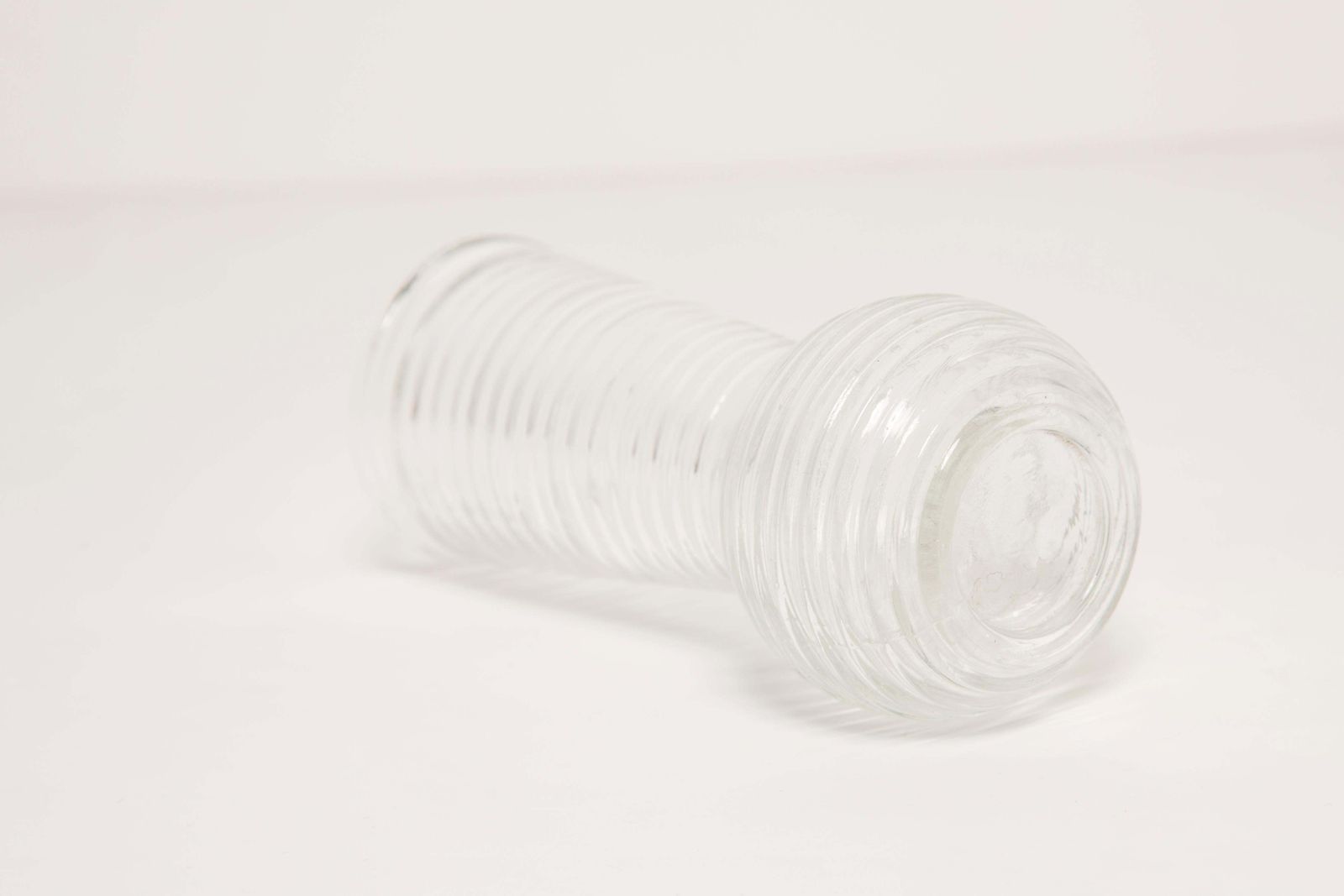 photo vinterior Midcentury Vintage Transparent Small Vase, Europe, 1960s