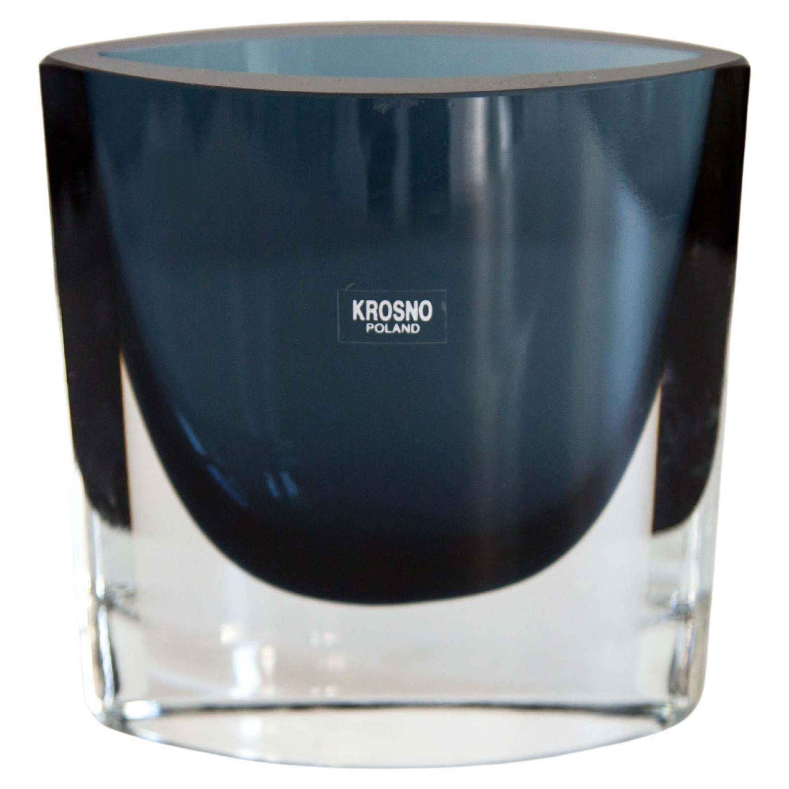 Mid Century Vintage Artistic Glass Small Blue Vase, Europe, 1970s