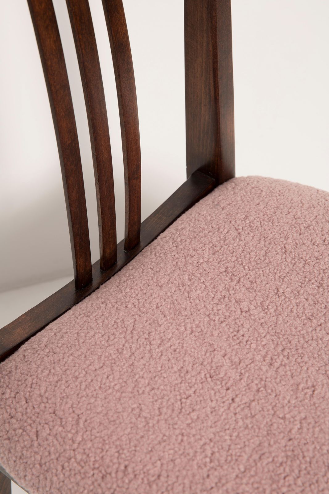 510.0 Mid Century Modern Pink Boucle Chair, Designed By M. Zielinski, Europe, 1960s photo