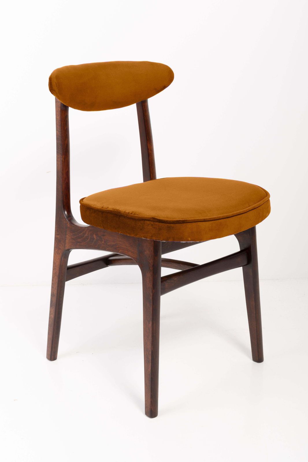 Mid Century Copper Velvet Chair Designed By Rajmund Halas, Europe, 1960s photo for sale