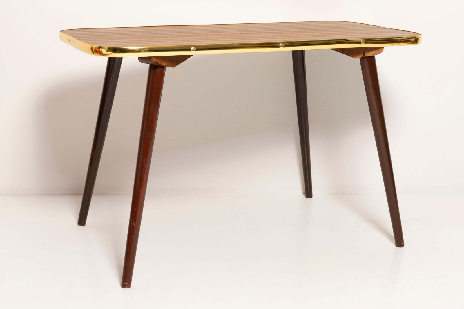 Mid Century Modern Coffee Table, Hollywood Regency Style, Wood, Poland, 1960s photo vinterior