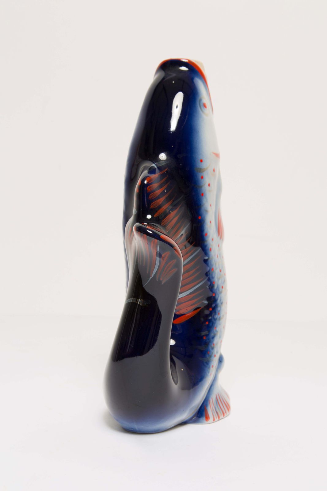 photo buy Blue Fish Glass Decanter And Glasses, 20th Century, Europe, 1960s