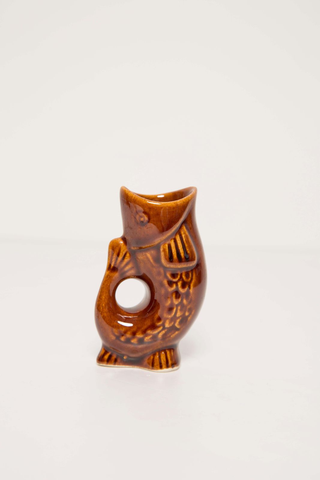 photo buy Brown Fish Glass Decanter And Glasses, 20th Century, Europe, 1960s