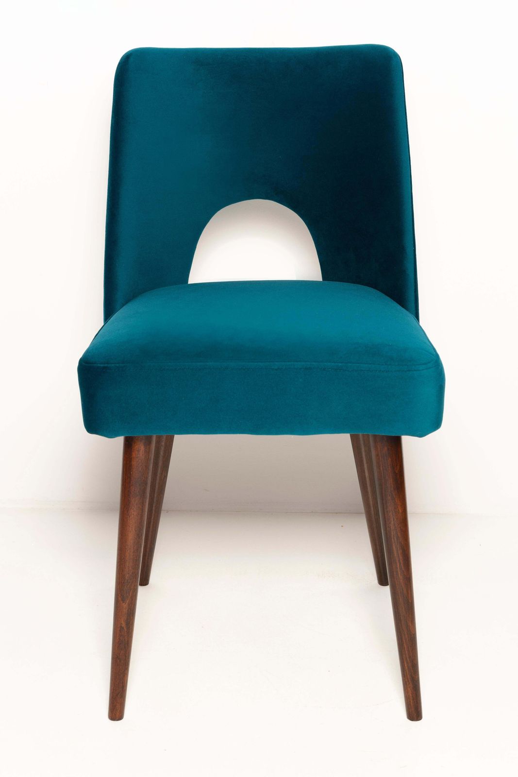 Mid Century Emerald Green Velvet 'Shell' Chair, Europe, 1960s photo buy