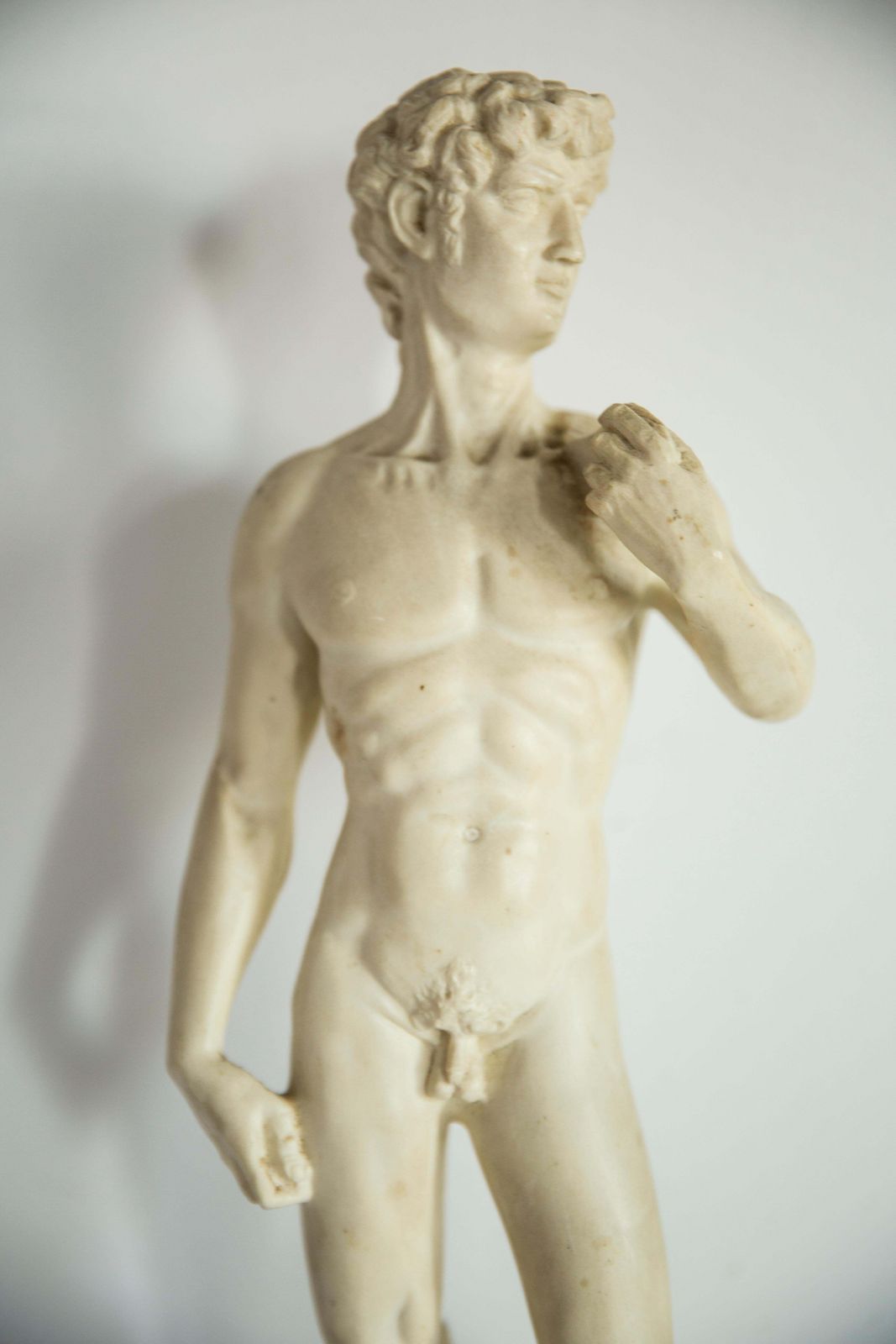 photo for sale Mid Century Rare Davide Sculpture, Gypsum, Italy, 1960s