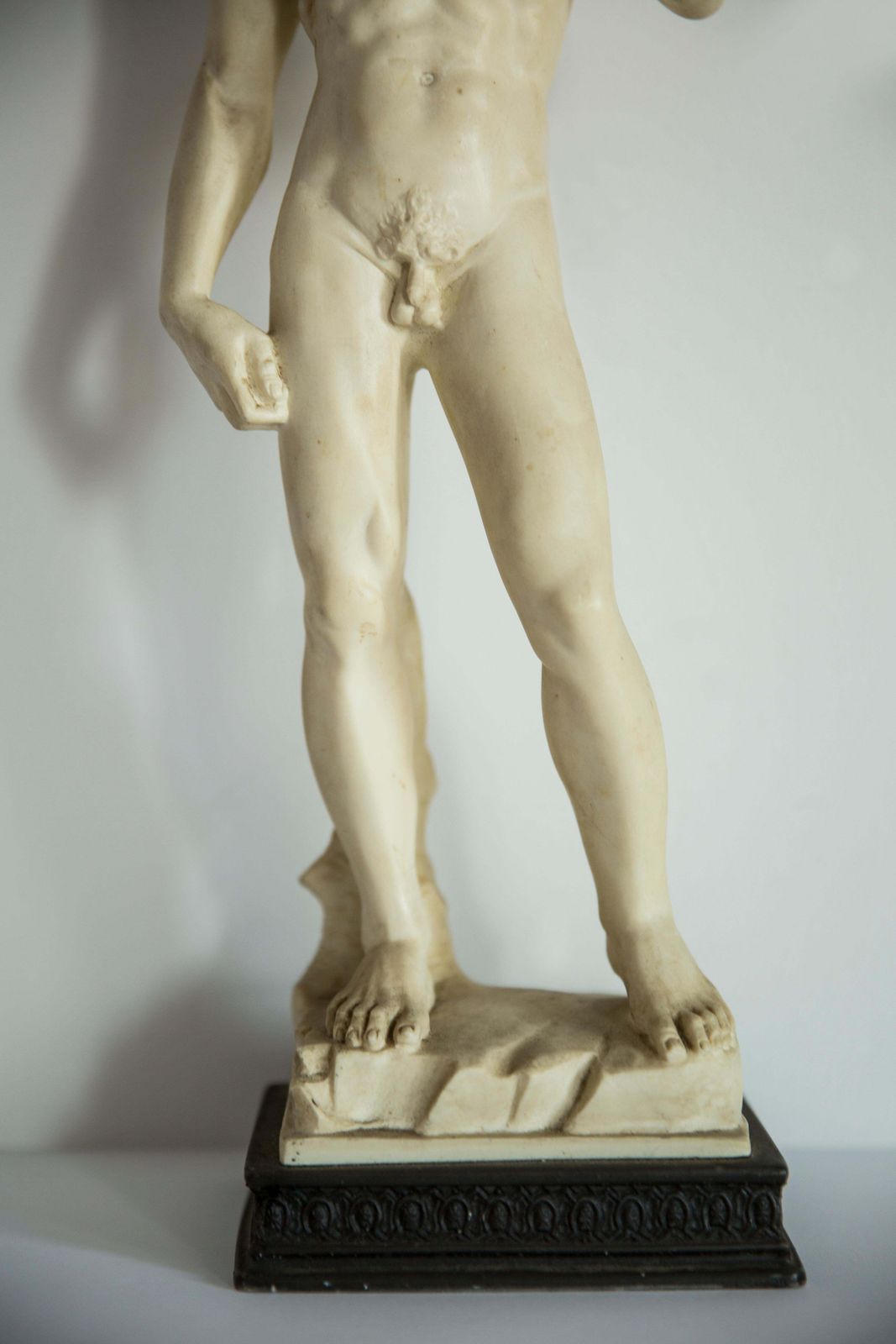 Art Mid Century Rare Davide Sculpture, Gypsum, Italy, 1960s photo