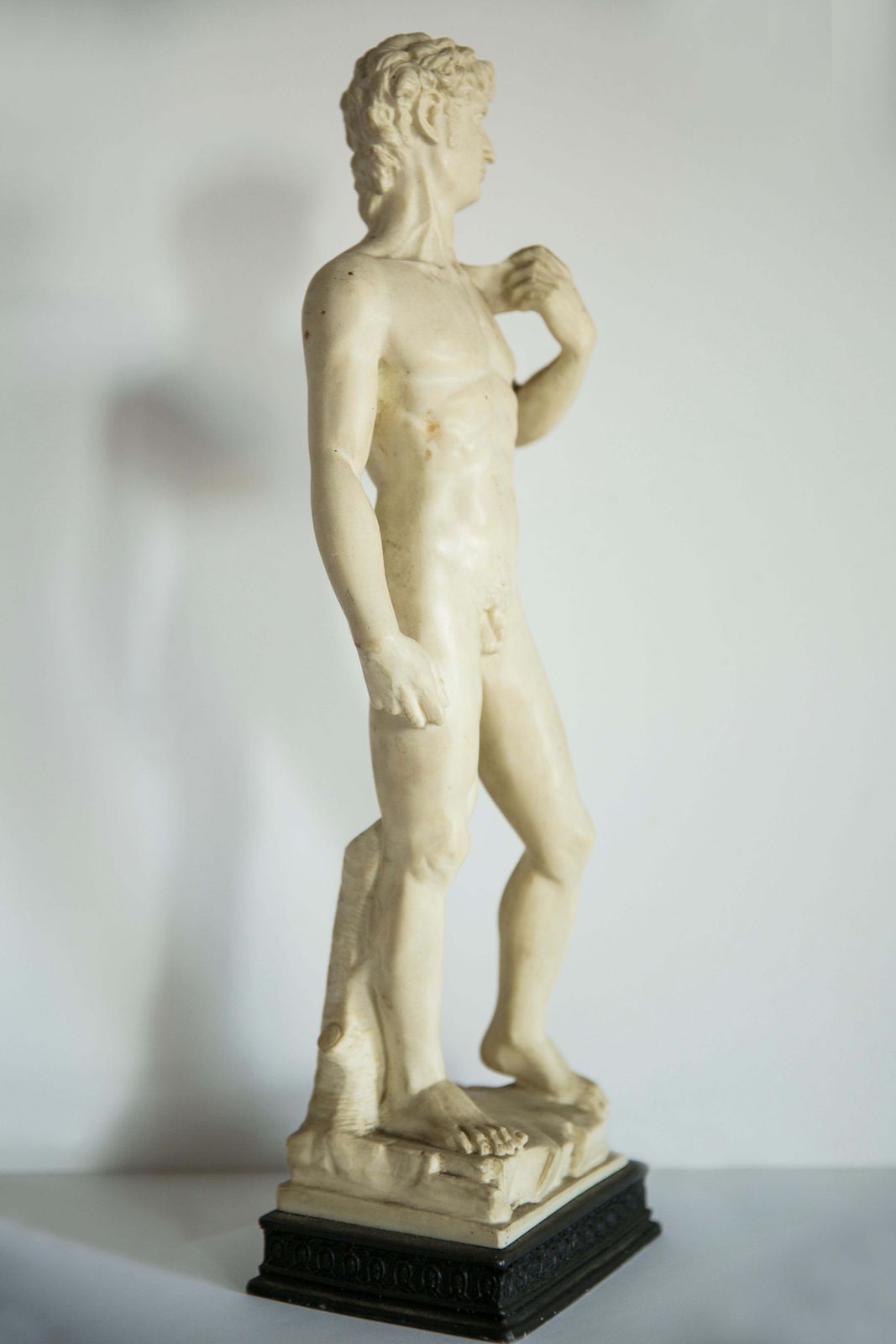 298.0 Mid Century Rare Davide Sculpture, Gypsum, Italy, 1960s photo