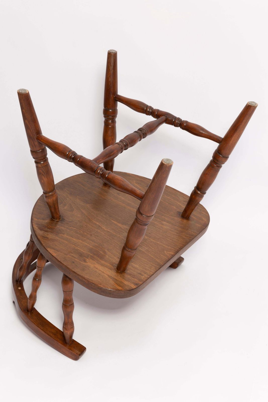 Mid Century Donkerbruine Beukenhouten Bonanza Chair, Europa, Ca. Jaren 1960 photo buy