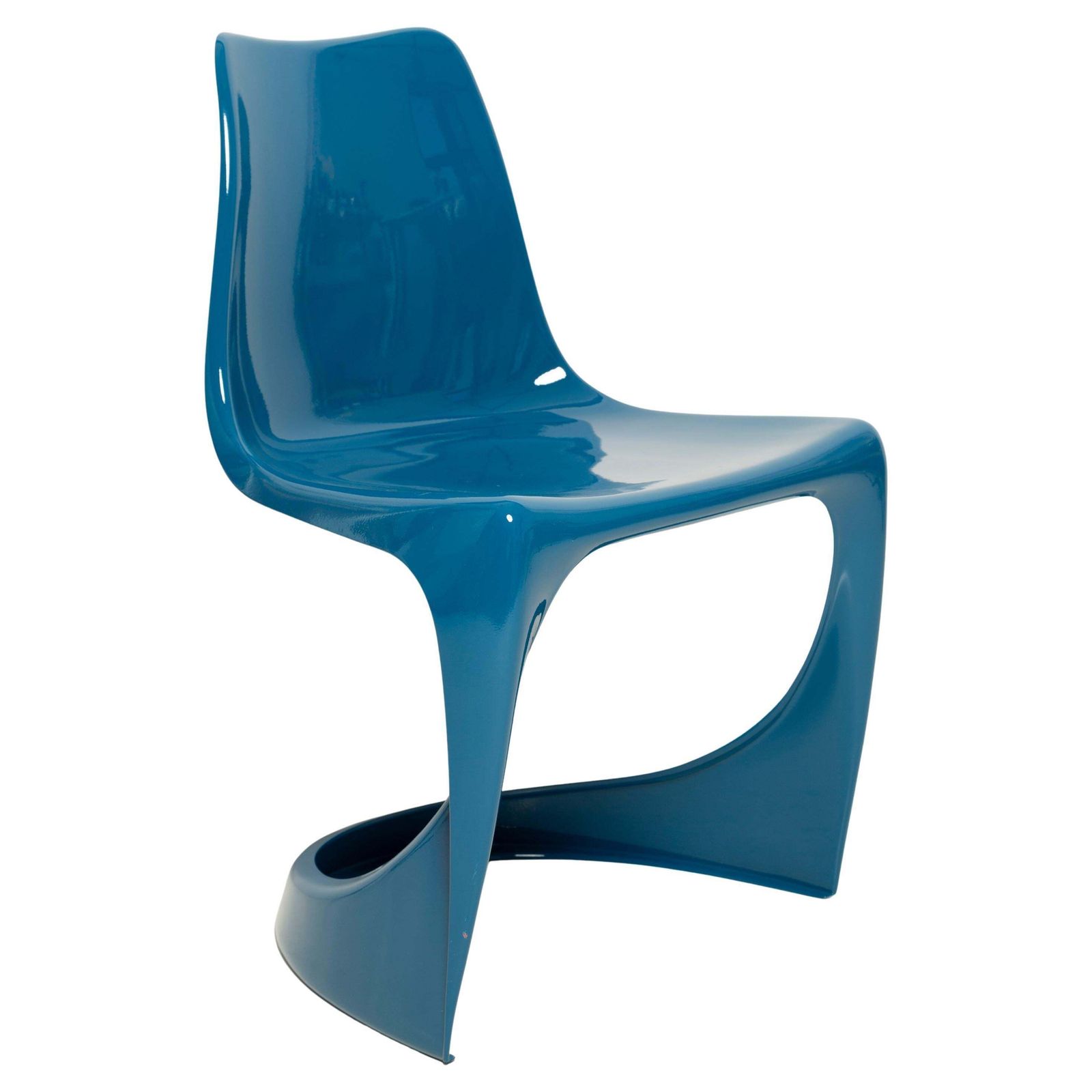 Mid Century Sea Blue Cado Chair, Steen østergaard, Europe, 1960s