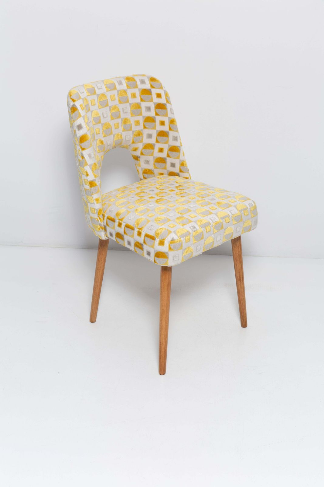 Mid Century Yellow Mustard 'Shell' Chair, 1960s photo for sale