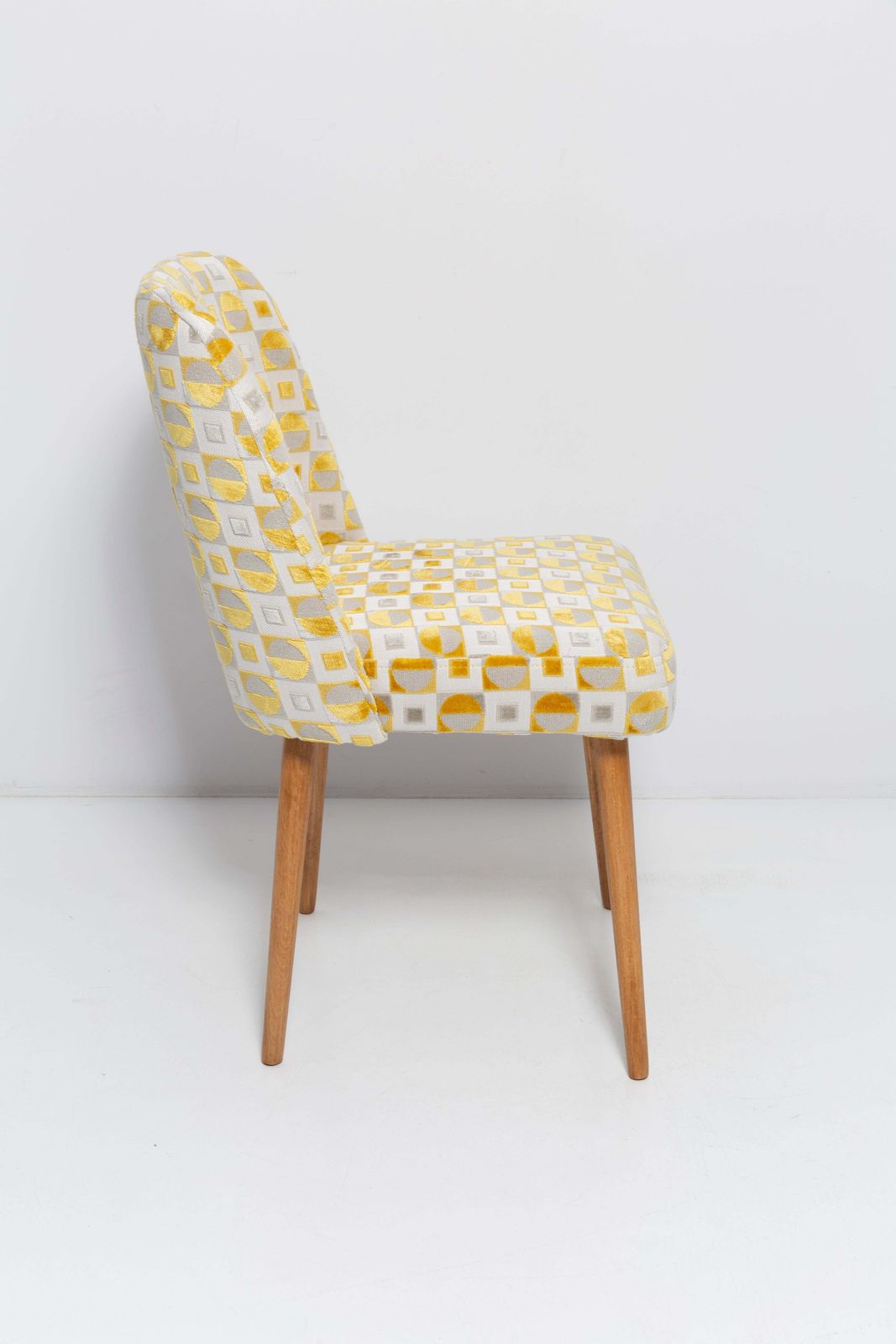 Mid Century Yellow Mustard 'Shell' Chair, 1960s photo 595.0