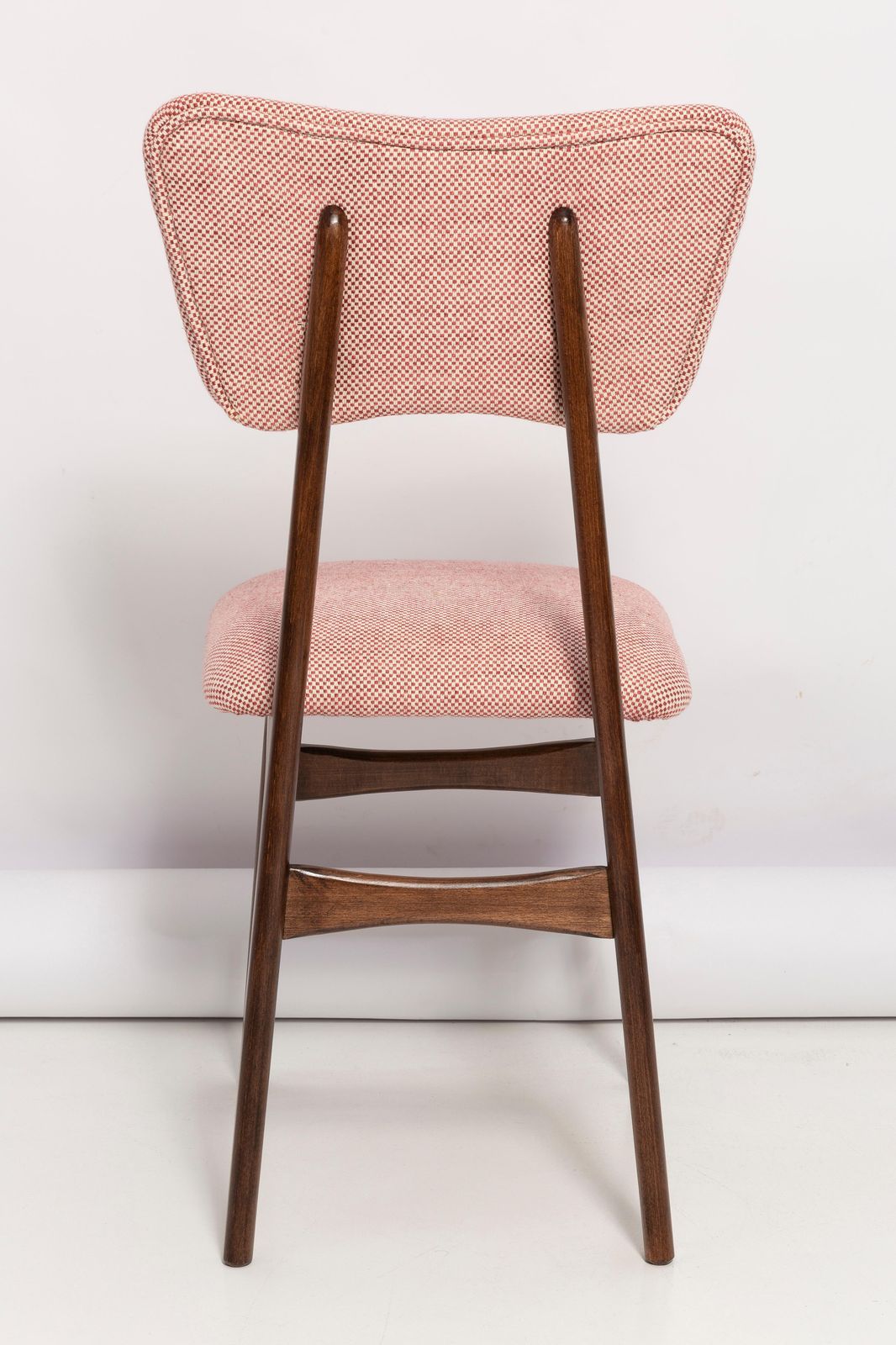 Furniture Mid Century Butterfly Dining Chair, Peony Cotton, Poland, 1960s photo