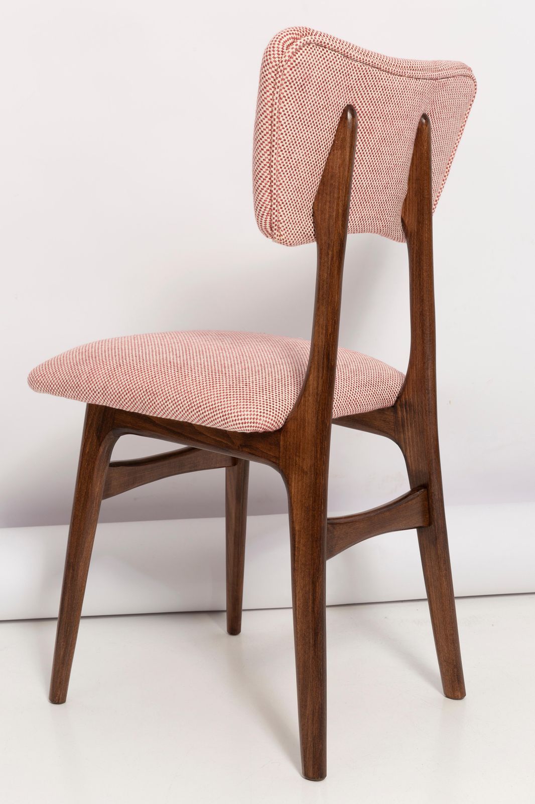 595.0 Mid Century Butterfly Dining Chair, Peony Cotton, Poland, 1960s photo