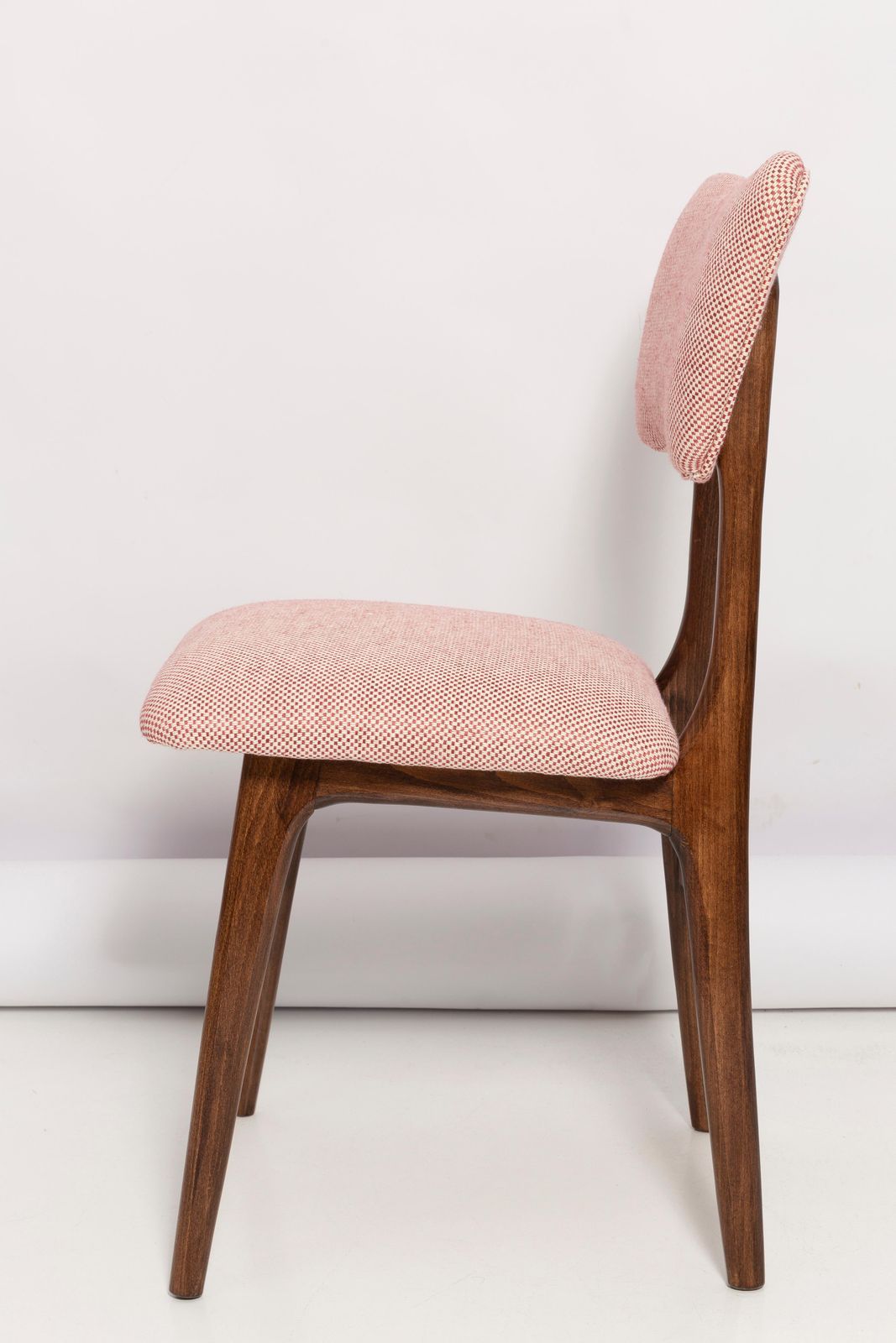 photo vinterior Mid Century Butterfly Dining Chair, Peony Cotton, Poland, 1960s