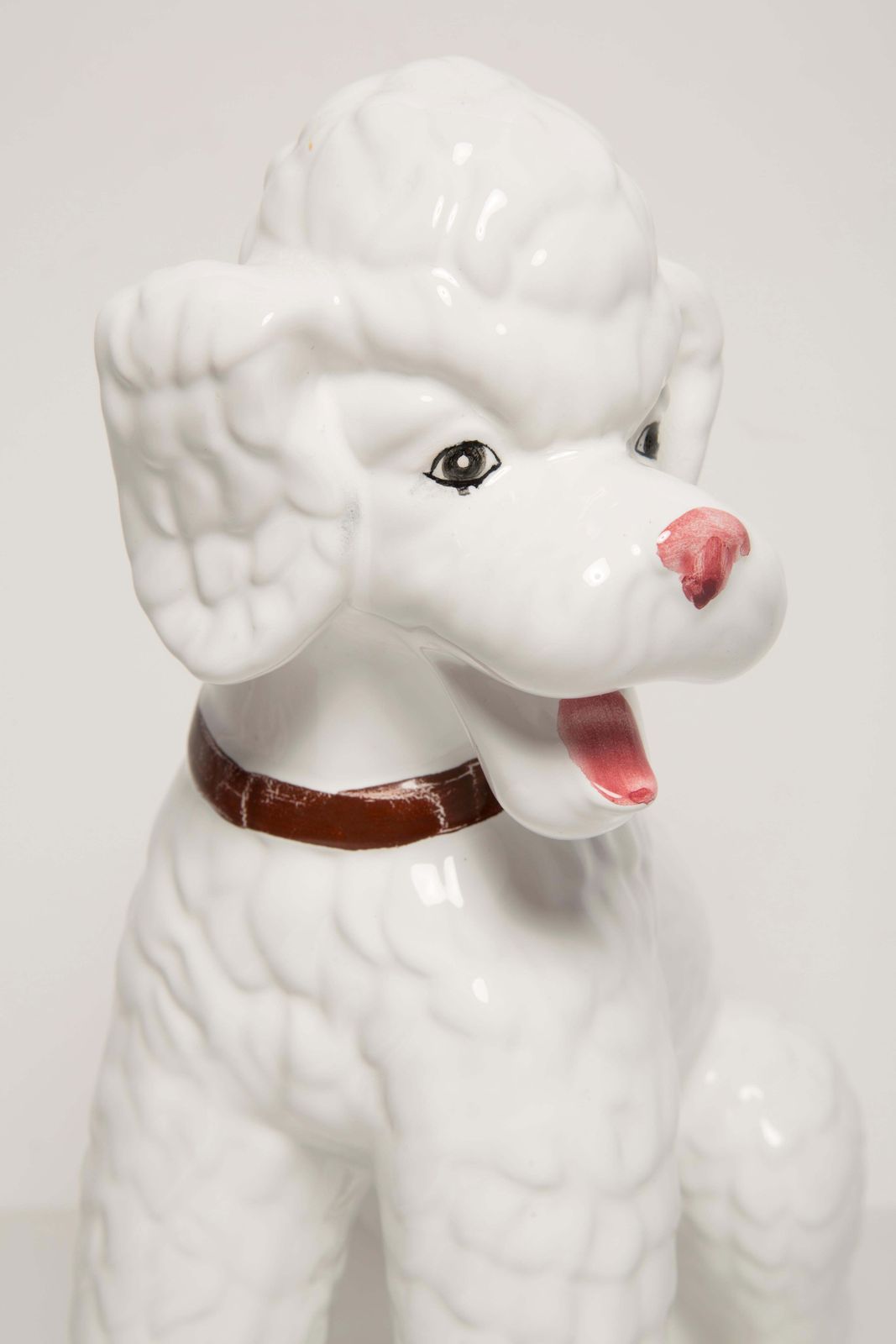 Mid Century Big King White Poodle Dog Sculpture, Italy, 1960s photo 510.0