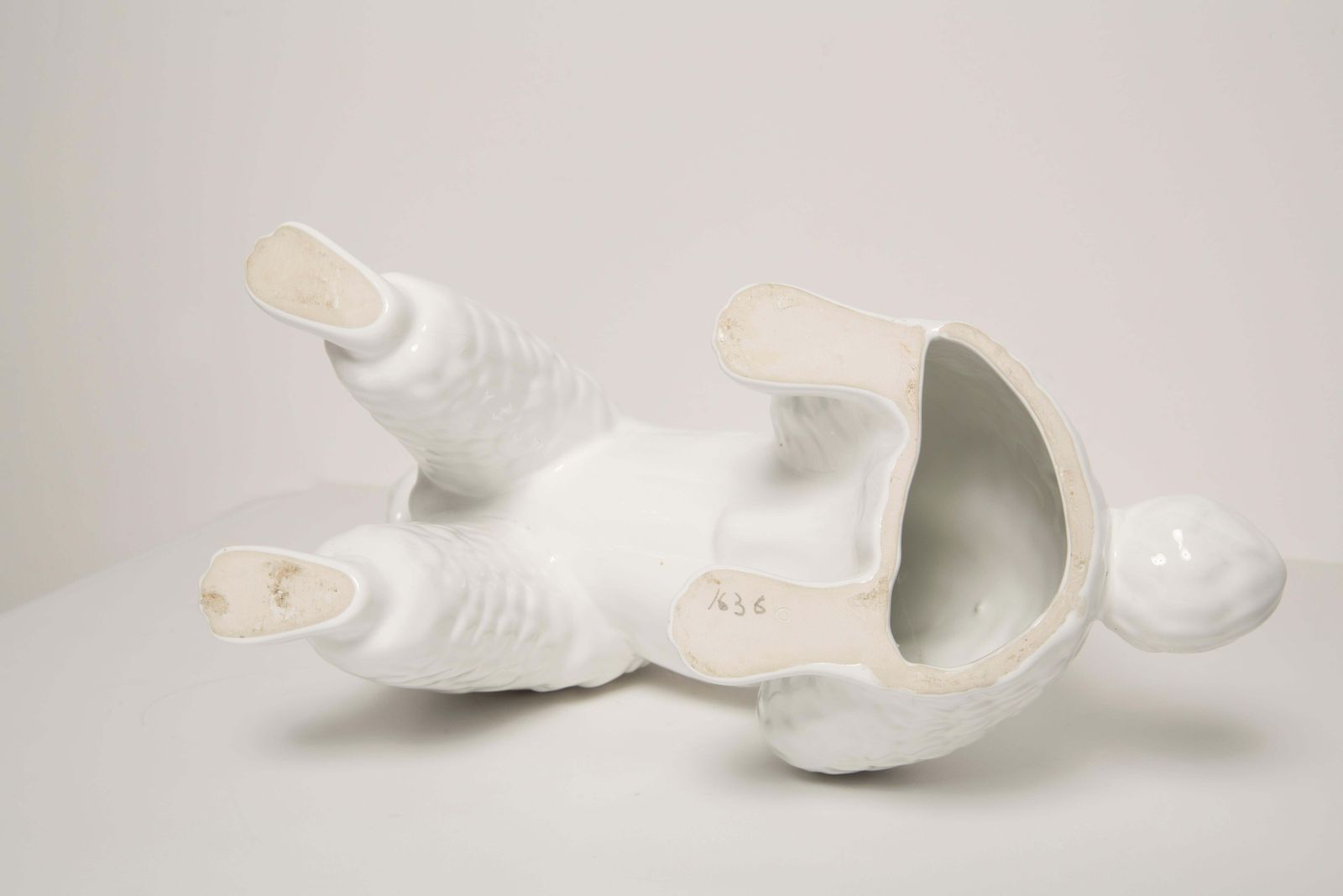 photo buy Mid Century Big King White Poodle Dog Sculpture, Italy, 1960s