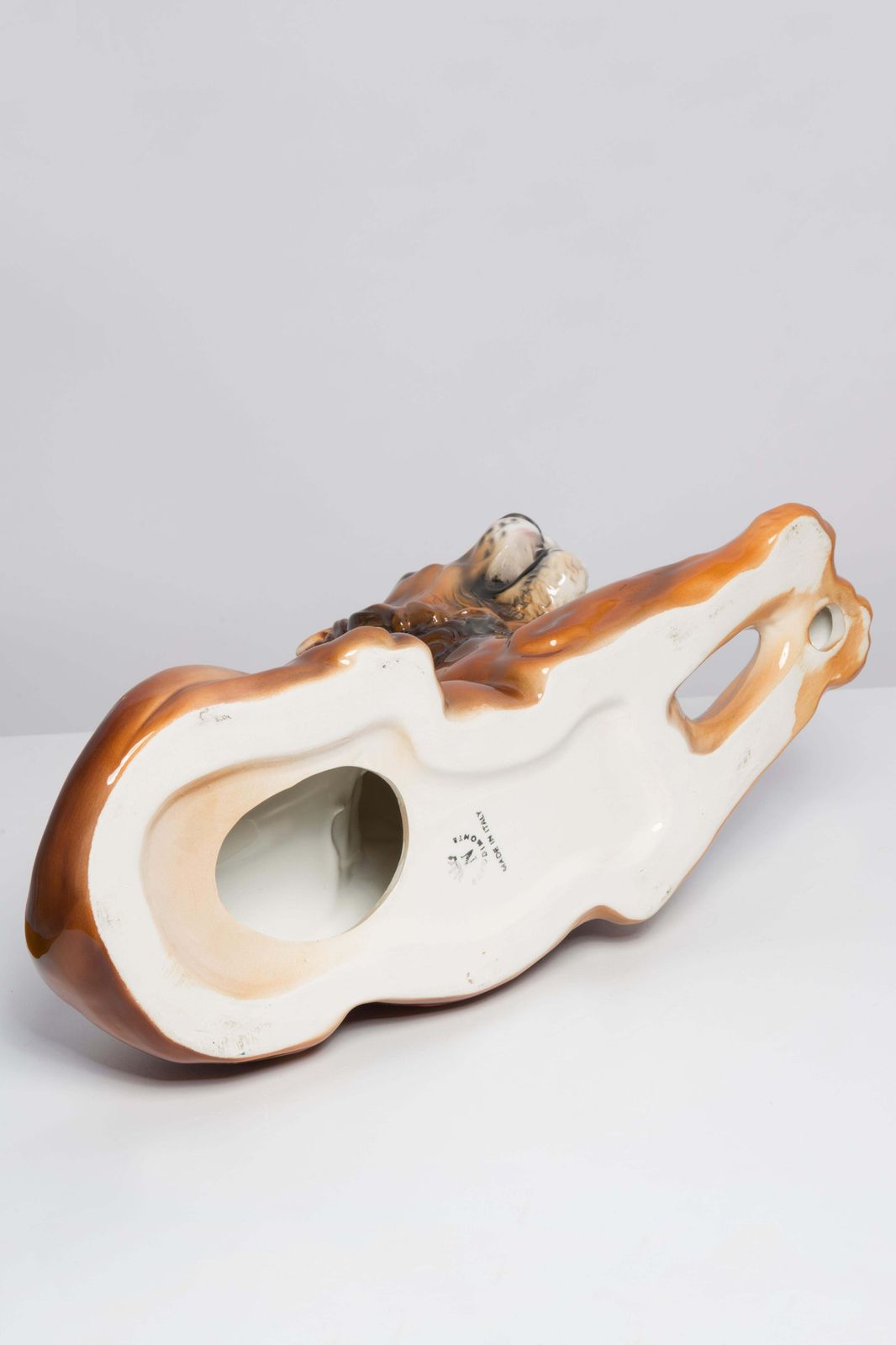 photo buy Mid Century Hand Painted Ceramic Lion Sculpture, Italy, 1960s