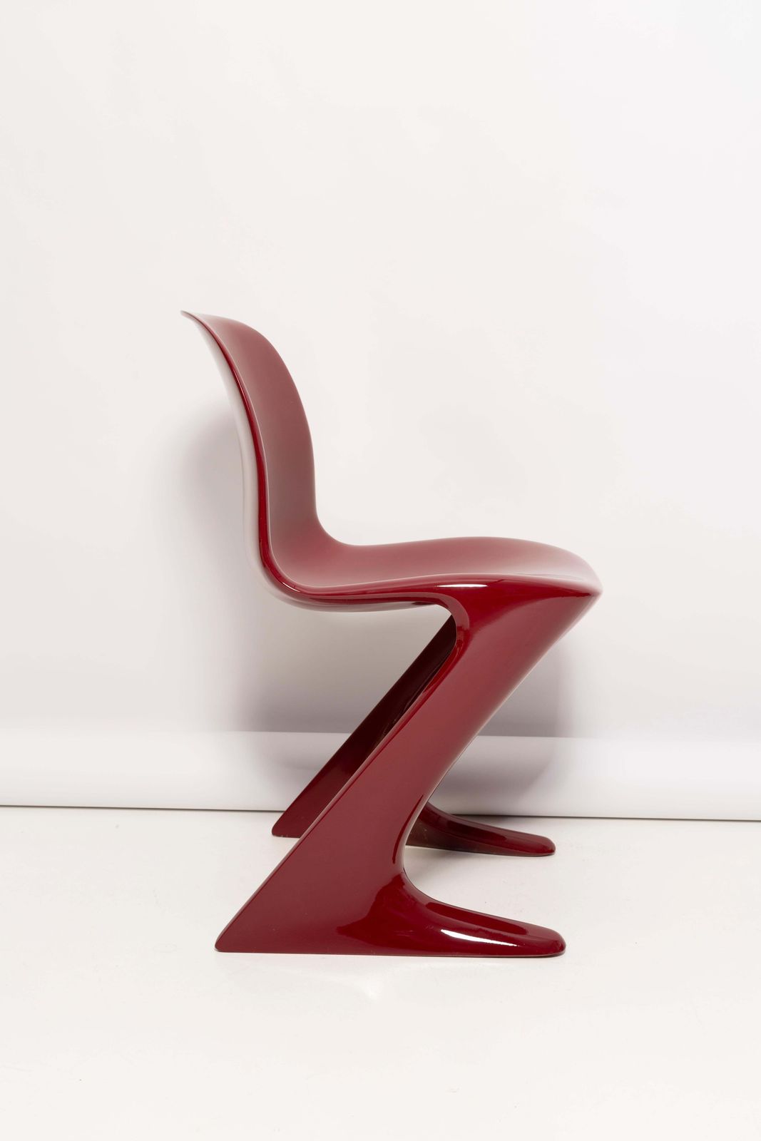 Dark Red Wine Kangaroo Chair Designed By Ernst Moeckl, Germany, 1968 photo for sale
